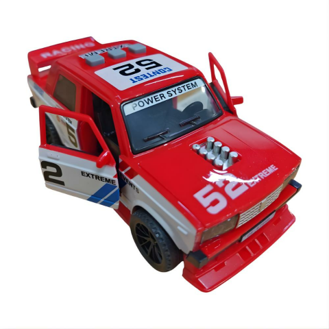 Kutulu Metal 6'lı Sesli Duman Atan Çek Bırak Araba