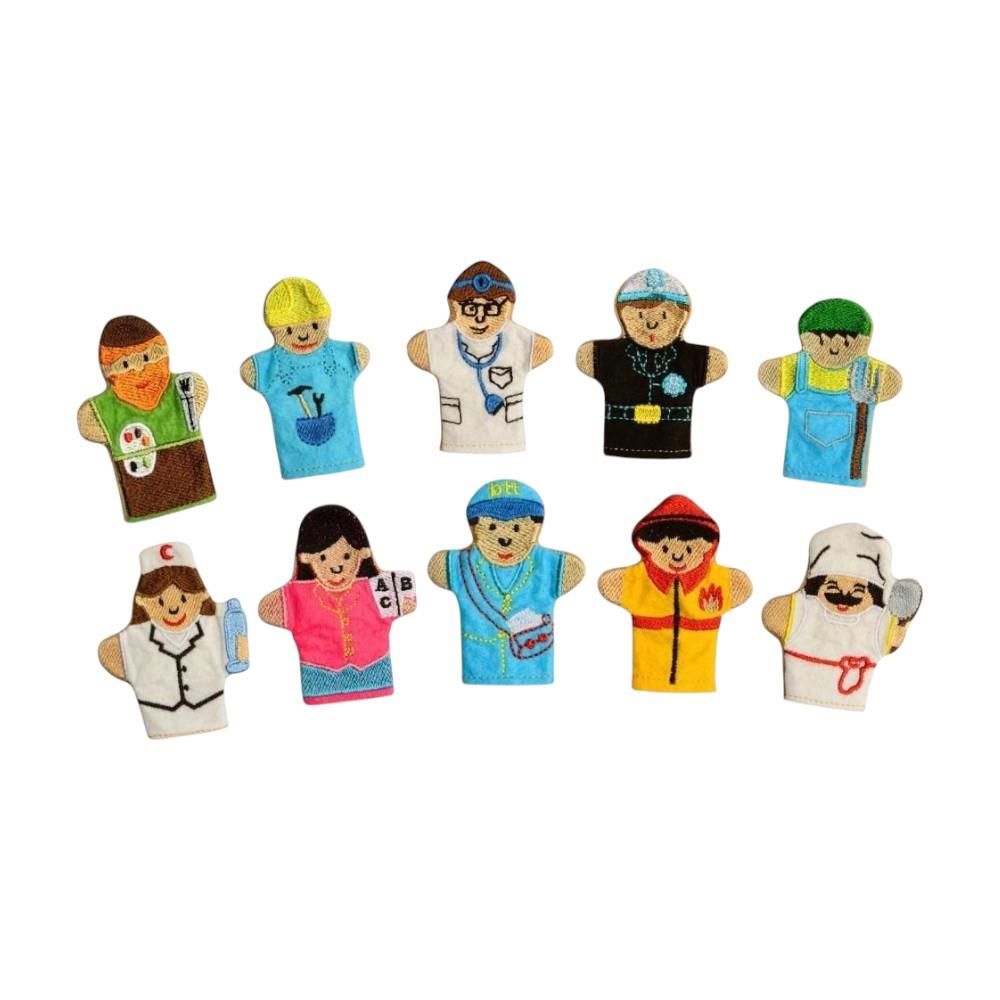 Meslekler Parmak Kukla Seti 10'lu
