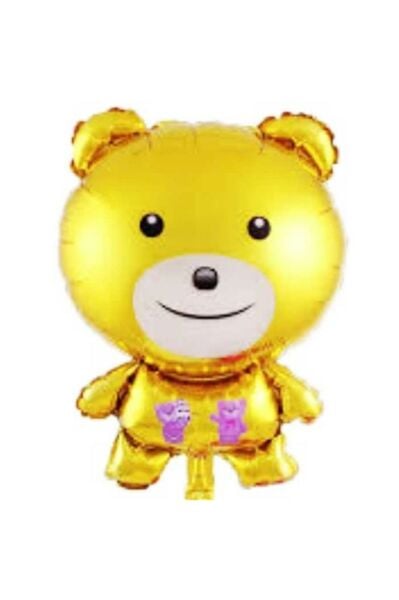Ayıcık Gold Folyo Balon 76x48 Cm