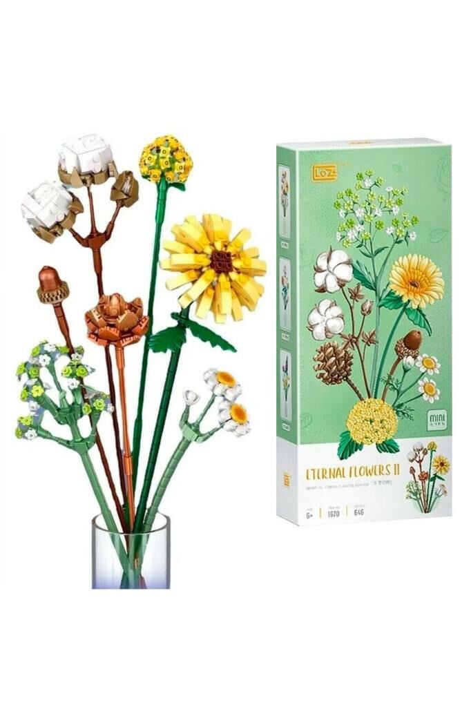 LOZ 1670 Ebedi çiçekler: güzel buket (mini parçalar) 646 Parça