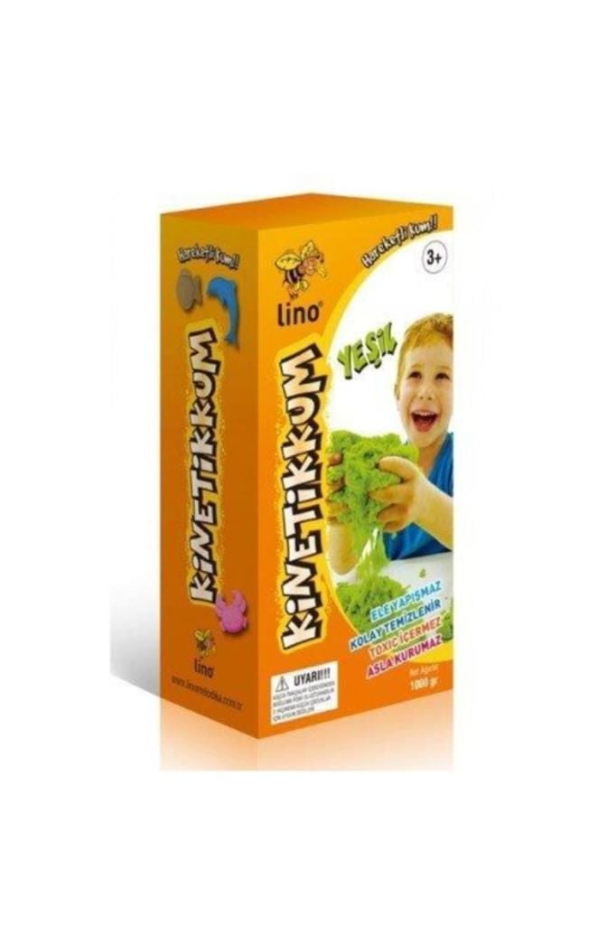 Lino Kinetik Kum Kutu 1000 gr Yeşil Ln-1000y