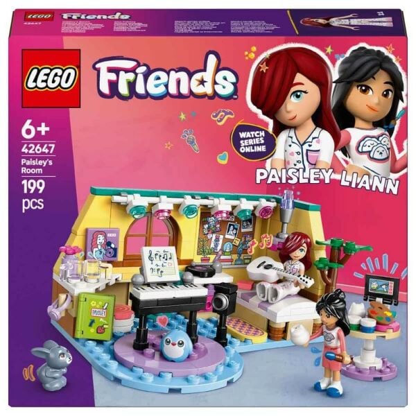 LEGO® Friends Paisley’nin Odası 42647 - 6 Yaş ve Üzeri Çocuklar için Mini Bebek İçeren Yaratıcı Oyuncak Yapım Seti (199 Parça)