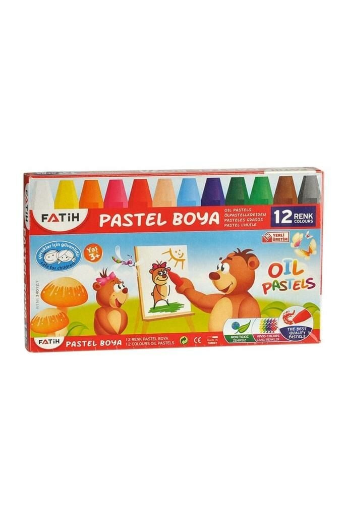 12 Renk Pastel Boya