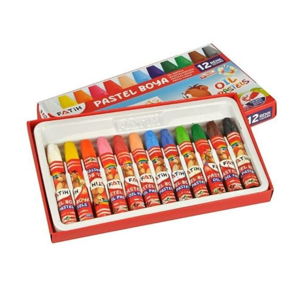 12 Renk Pastel Boya