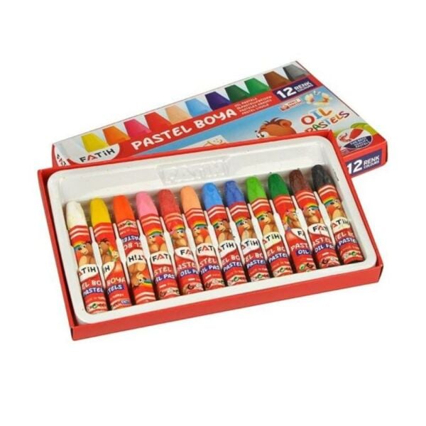 12 Renk Pastel Boya