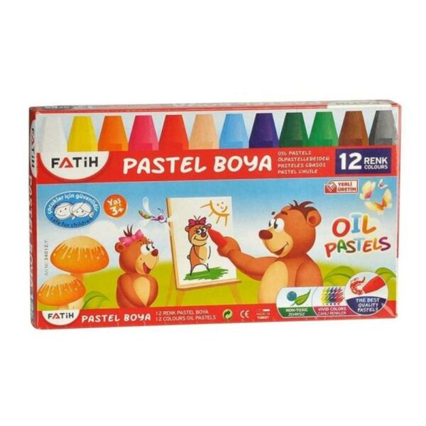 12 Renk Pastel Boya