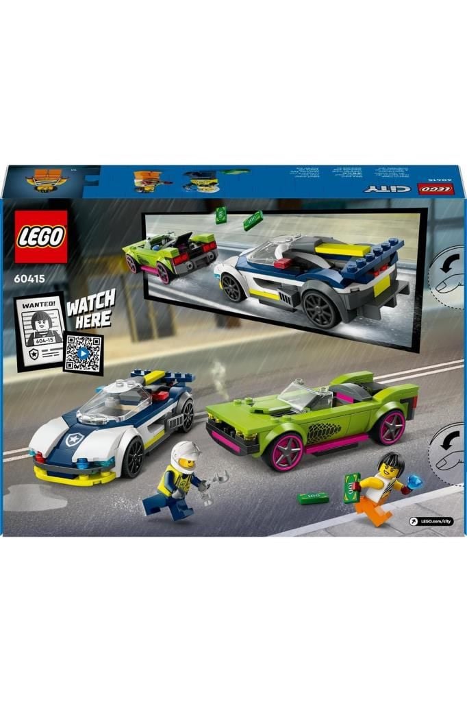LEGO ® City Polis Arabası ve Spor Araba Takibi 60415 -  Yaratıcı Oyuncak Yapım Seti (213 Parça)