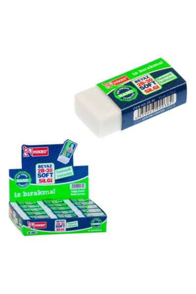 Soft Nano Beyaz Silgi 1 Adet
