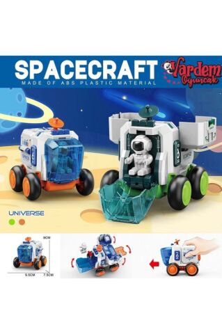 Vardem Oyuncak MG-D400-42 Sürtmeli Astronotlu Uzay Aracı -Vardem