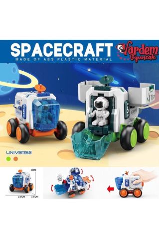 Vardem Oyuncak MG-D400-42 Sürtmeli Astronotlu Uzay Aracı -Vardem