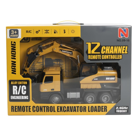 Büyük Kutuda 12 Kanallı Şarzlı İş Makinası Uzaktan Kumandalı