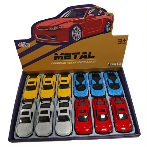 10.5 Cm Metal Model Yaylı Açılır Kapılı Spor Araba