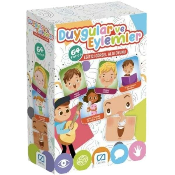 Ca Games Duygu ve Eylemler 64 Parça Eğitici Görsel Algı Oyunu