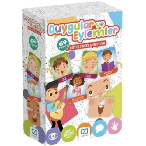 Ca Games Duygu ve Eylemler 64 Parça Eğitici Görsel Algı Oyunu