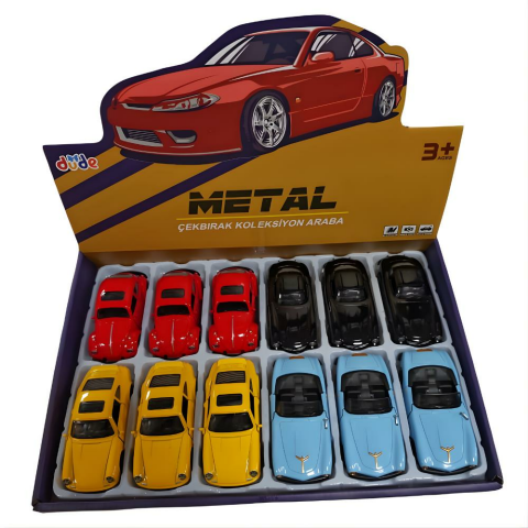 10.5 Cm Metal Model Yaylı Açılır Kapılı Spor Araba
