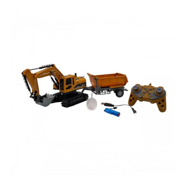 Uzaktan Kumandalı 1:22 Şarjlı 2.4 Ghz 11 Fonksiyonlu İş Makinası Duman Atan