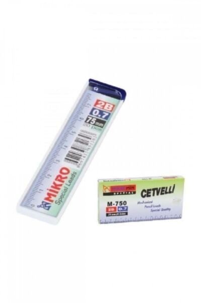 0.7 Versatil Kalem Ucu Min Cetvelli 0.7 Mm 2b 75mm 1 Adet