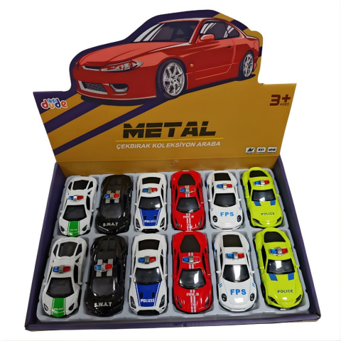 10.5 Cm Metal Model Yaylı Açılır Kapılı Spor Araba