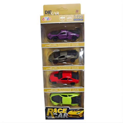 1:64 Çek Bırak Yarış Arabası Metal Kutu