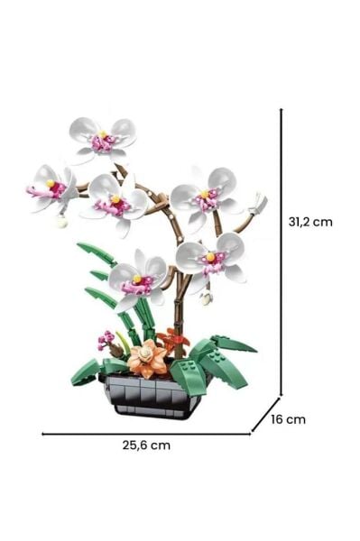 JAKI JK29011 Blok Beyaz Orkide 31 Cm 581 Parça