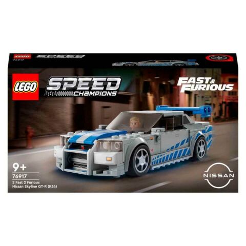 LEGO® Speed Champions Daha Hızlı Daha Öfkeli Nissan Skyline GT-R (R34) 76917 - 9 Yaş ve Üzeri Çocuklar için Yarış Arabası Modeli İçeren Koleksiyonluk ve Sergilenebilir Yaratıcı Oyuncak Model Yapım Seti (319 Parça) 4