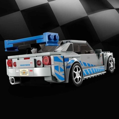 LEGO® Speed Champions Daha Hızlı Daha Öfkeli Nissan Skyline GT-R (R34) 76917 - 9 Yaş ve Üzeri Çocuklar için Yarış Arabası Modeli İçeren Koleksiyonluk ve Sergilenebilir Yaratıcı Oyuncak Model Yapım Seti (319 Parça) 4