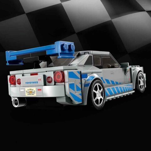 LEGO® Speed Champions Daha Hızlı Daha Öfkeli Nissan Skyline GT-R (R34) 76917 - 9 Yaş ve Üzeri Çocuklar için Yarış Arabası Modeli İçeren Koleksiyonluk ve Sergilenebilir Yaratıcı Oyuncak Model Yapım Seti (319 Parça) 4
