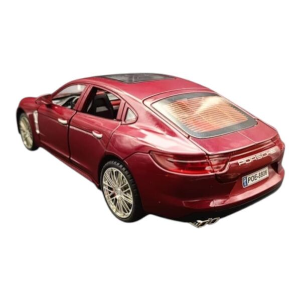 Metal Model Araba 5517, 1:18 Ölçekli Kapılar Bagaj Kaput Açılır Özellikli Sesli Ön Farları Işıklı Porsche Panamera