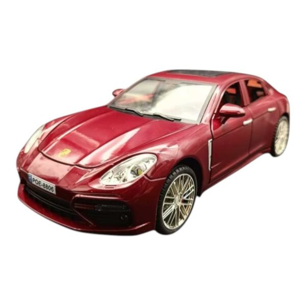 Metal Model Araba 5517, 1:18 Ölçekli Kapılar Bagaj Kaput Açılır Özellikli Sesli Ön Farları Işıklı Porsche Panamera