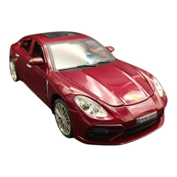 Metal Model Araba 5517, 1:18 Ölçekli Kapılar Bagaj Kaput Açılır Özellikli Sesli Ön Farları Işıklı Porsche Panamera