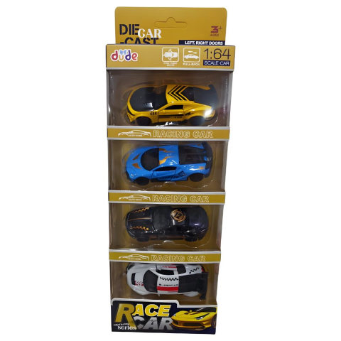 1:64 Çek Bırak Yarış Arabası Metal Kutulu