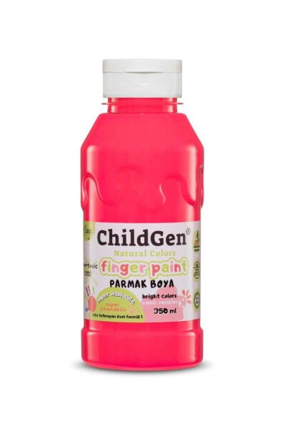 ChildGen Süper Yıkanabilir 3'lü Parmak Boya Neon Set (3X350ML)