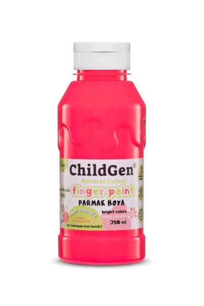ChildGen Süper Yıkanabilir 3'lü Parmak Boya Neon Set (3X350ML)