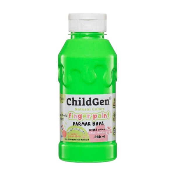 ChildGen Süper Yıkanabilir 3'lü Parmak Boya Neon Set (3X350ML)
