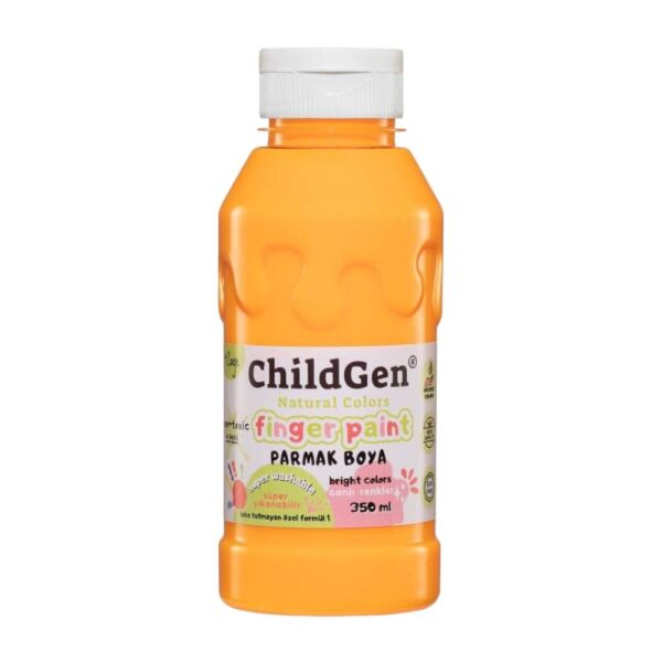 ChildGen Süper Yıkanabilir 3'lü Parmak Boya Neon Set (3X350ML)