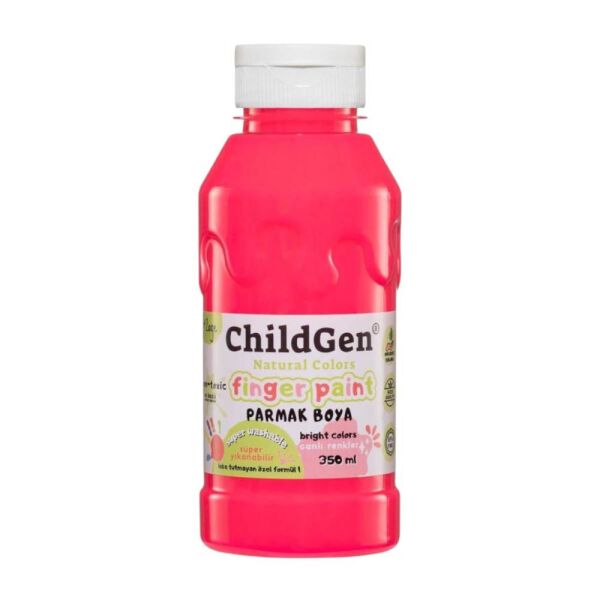 ChildGen Süper Yıkanabilir 3'lü Parmak Boya Neon Set (3X350ML)