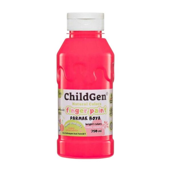 ChildGen Süper Yıkanabilir 3'lü Parmak Boya Neon Set (3X350ML)
