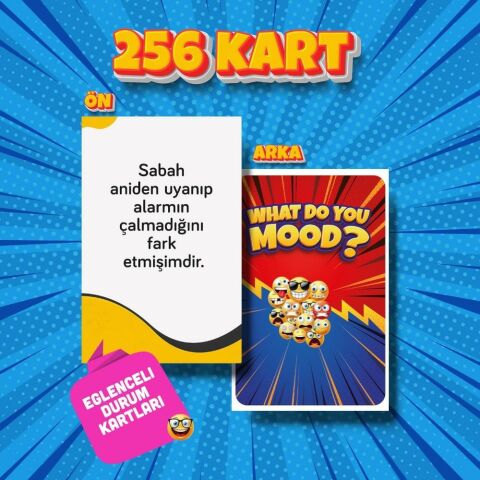 What Do You Mood Moodun Ne - Eğlenceli Grup Arkadaş Aile Kutu Kart Oyunu