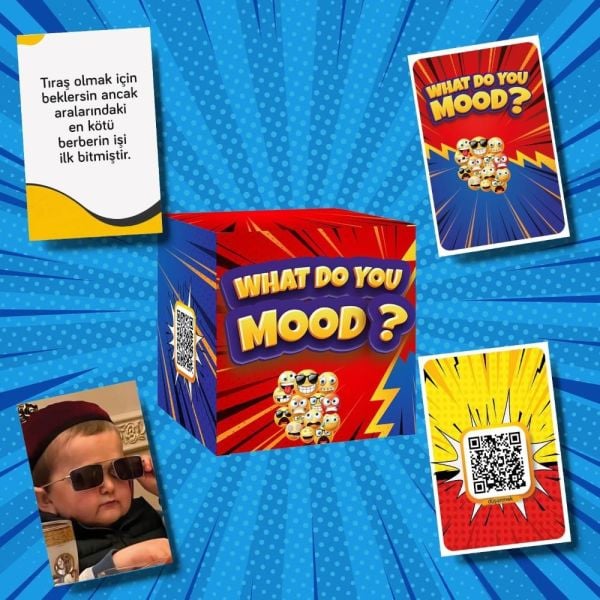 What Do You Mood Moodun Ne - Eğlenceli Grup Arkadaş Aile Kutu Kart Oyunu