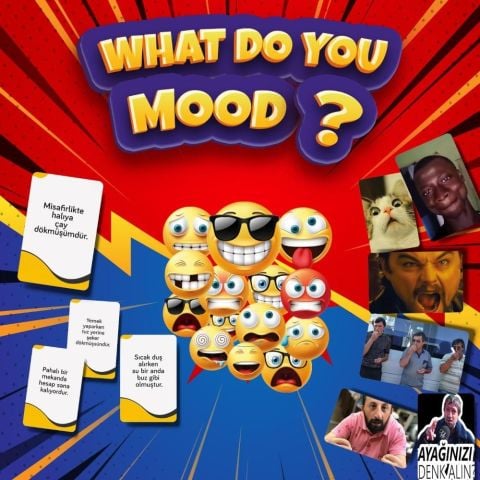 What Do You Mood Moodun Ne - Eğlenceli Grup Arkadaş Aile Kutu Kart Oyunu