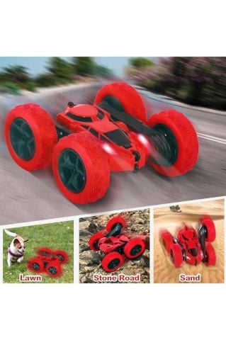 Oyuncak Uzaktan Kumandalı Takla Atan Araba 360 Derece Döner Full Fonksiyonlu Süper Hız Çocuk Oyuncak