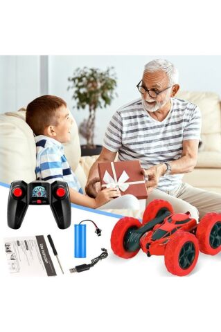 Oyuncak Uzaktan Kumandalı Takla Atan Araba 360 Derece Döner Full Fonksiyonlu Süper Hız Çocuk Oyuncak