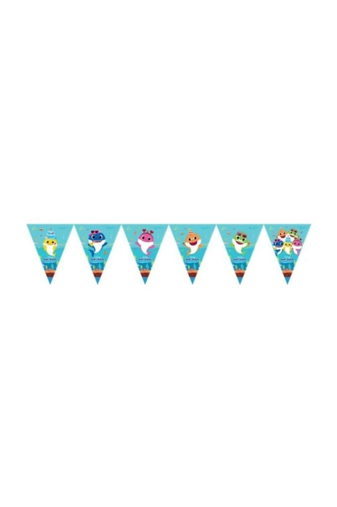 Baby Shark Parti Zamanı Bayrak Set