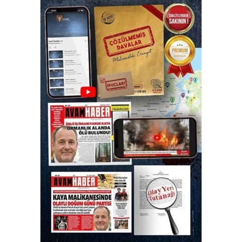 Çözülmemiş Davalar Mahzendeki Cinayet Dedektif Oyunu