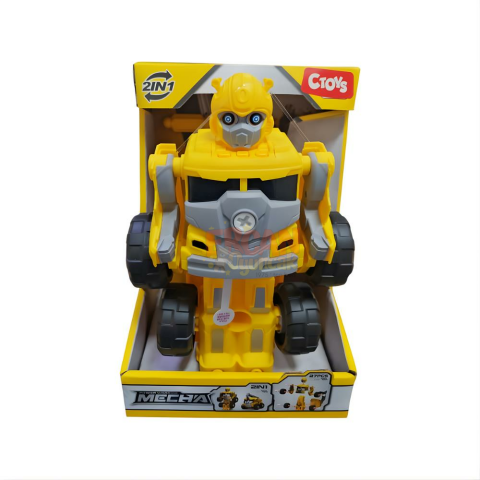 Işıklı ve Sesli Arabaya Dönüşen Robot