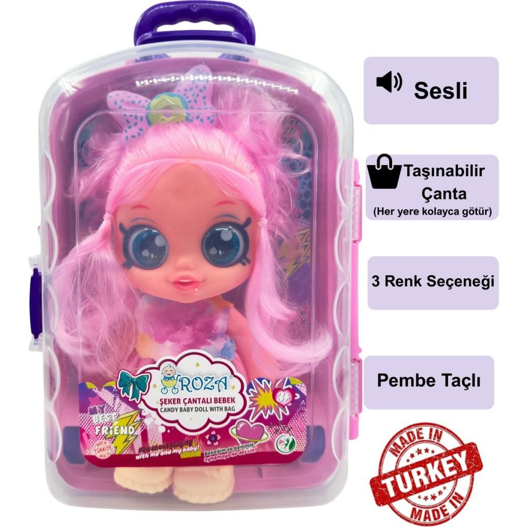 Çantalı Şeker Kız Oyuncak Bebek