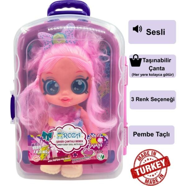 Çantalı Şeker Kız Oyuncak Bebek