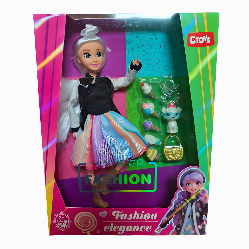 Moda Aksesuarlı Oyuncak Bebek 11,5 İnç