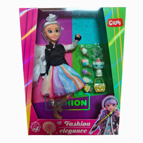 Moda Aksesuarlı Oyuncak Bebek 11,5 İnç