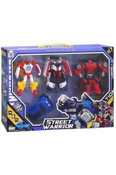 4'lü Dönüşebilen Robot Sokak Savaşçıları 788-17Y